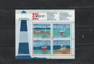 #5694=Canada 1985 souvenir sheet of 4 Lighthouses - Picture 1 of 1