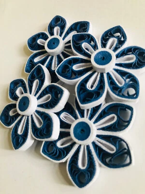 DIY Paper Quilling 100% Handmade Flowers 3D Wall Art New Craft Home Deco LOT-30 - image 1 of 4