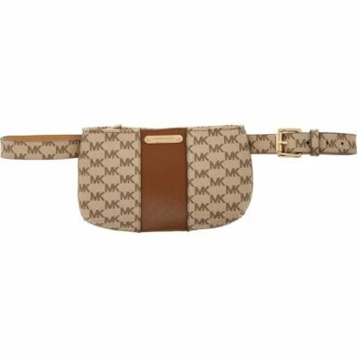Michael Kors Bum Bag, Belt Waist Size L/XL, Brown Signature Logo - Image 1 of 4