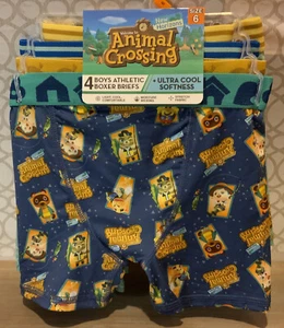 🌍 Animal Crossing,4 Boxers Briefs,Size 6,Uptra Cool Softness,New ‼️ - Picture 1 of 2