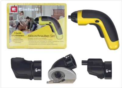 Mini Akkuschrauber-Set BAS 3,6 Li Home (gelb) Winkelaufsatz, Exzenteraufsatz - Bild 1 von 4