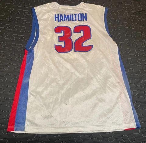 Vtg Reebok Richard Hamilton #32 Detroit Pistons Jersey Mens XL READ Cover