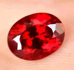 AAA 11 CT+ Natural Flawless Deep Red Burma Ruby Oval Cut Loose Gemstone
