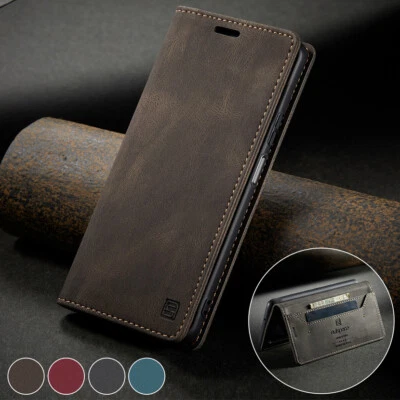 Slim Leather Wallet Case Card Flip Cover for Xiaomi Mi 10T/11T/12T/13/14/14T Pro - Image 1 of 4
