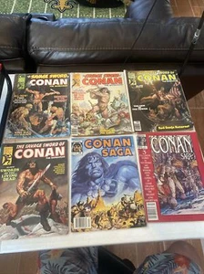 1974-87 SAVAGE SWORD OF CONAN THE BARBARIAN/CONAN SAGA LOT (6) - Picture 1 of 7