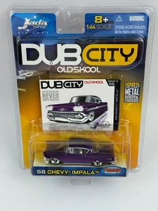 Jada Dub City Old Skool 2005 Wave 11 # 115 '58 Chevy Impala Purple - 1:64 - Picture 1 of 4