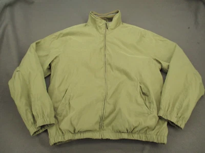 Chaqueta Van Heusen Adulto Mediana Verde Cremallera Completa Manga Larga Exterior Simulación Para Hombres M Foto 1 de 4