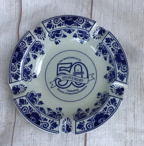 HEINEKEN DELFT 5OTH ANNIVERSARY 7" ASHTRAY HAND PAINTED FROM HOLLAND - Picture 1 of 4