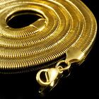 18K IP Yellow Gold Plated 316L Stainless Steel Herringbone Snake Link Necklace