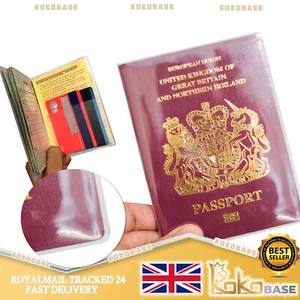 Clear Passport Cover Protector - Durable Waterproof Case for UK Passport - Picture 1 of 10