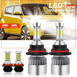 4X High Low Beam LED Headlight + Fog Light Bulbs For Ford Focus 2005 2006 2007 - Picture 1 of 9