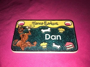 Vintage 1999 Hanna Barbera Souvenir Name Plate "DAN" Scooby Doo - Picture 1 of 1
