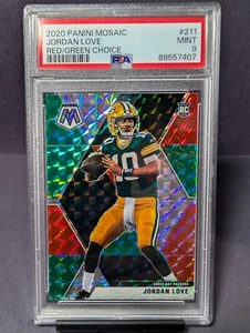 2023 Panini Mosaic Red and Green Choice ROOKIE MINT PSA 9 Jordan Love - Bild 1 von 4