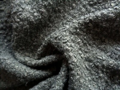  Bouclé ,150 cm breit,  Jackenstoff, Mantelstoff, Meterware,grau - Bild 1 von 4