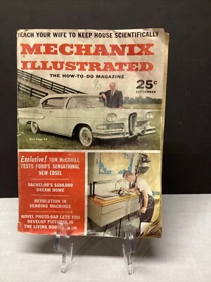 Mechanix Illustrated How To Magazine September 1957 Ford Edsel Vintage Foto 1 de 4