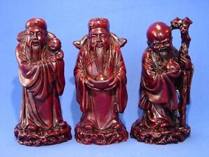 Three Gods - Feng Shui Three Deitie Fuk Luk Sau Statue
