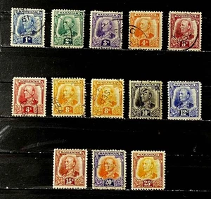 SARAWAK, BRITISH: 1932 CLASSIC ERA STAMPS CV $78 - Picture 1 of 1
