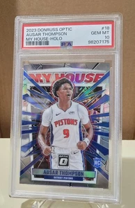2023 Donruss Optic AUSAR THOMPSON *ROOKIE MY HOUSE HOLO PRIZM* graded PSA 10 - Picture 1 of 2