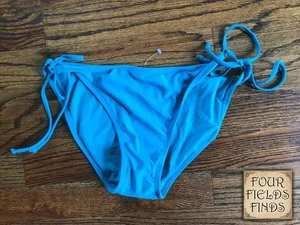 Quint Soul Damen-Bikiniunterteil türkisblau niedriger Bund seitlich zum Binden Größe L/G neu ohne Etikett - Bild 1 von 8