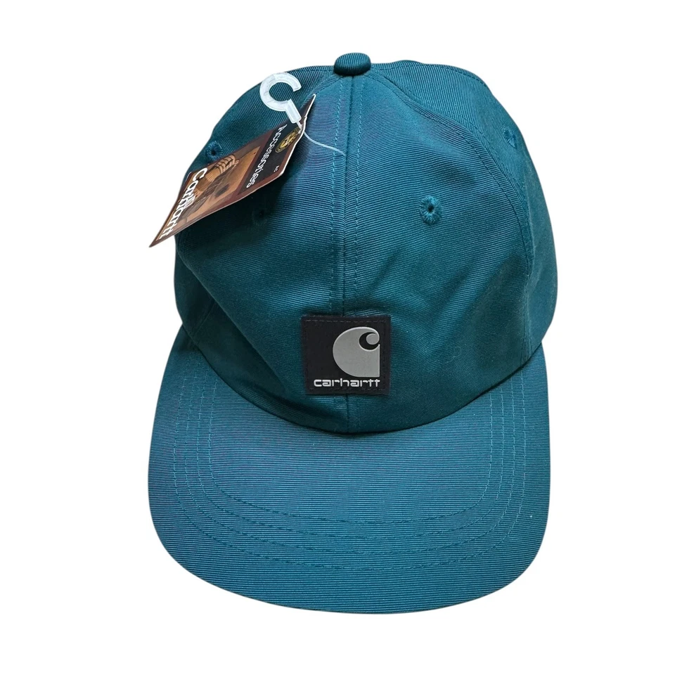 Gorra de béisbol vintage de nailon Carhartt verde azulado nueva con etiquetas ajustable talla única Foto 1 de 4