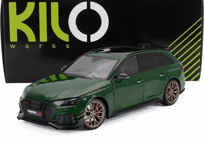 Kengfai KiloWorks Audi RS4 Avant Darwin Pro Verde Metálico 1:18 VAKW02302 Foto 1 de 4