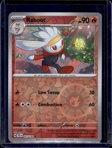 Raboot SV07: Stellar Crown Pokemon #027/142 Reverse Holo NM+ - Picture 1 of 2