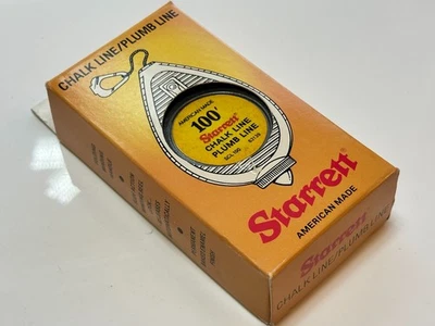 Starrett Tools USA 100' Chalk Plumb Line American Made (SCL100) NEW Old Stock - Image 1 of 4