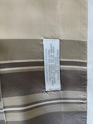 Herrajes de restauración DOS cortinas a rayas de bolsillo de varilla de 120" x 50" de seda  Foto 1 de 2