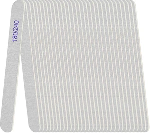 Pack de 24 limas para uñas madera doble cara grano 180 240 profesional - Imagen 1 de 12
