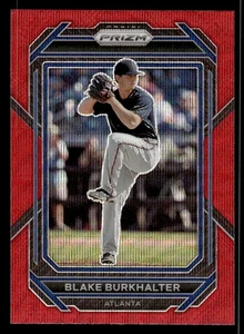 2023 Prizm #10 Blake Burkhalter Ruby Wave Prizm BRAVES - Picture 1 of 2