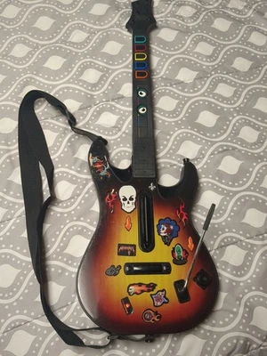 Красная октановая гитара Guitar Hero Sunburst беспроводная гитара модель PS2: 95449.805 без ключа 2 - Изображение 1 из 4