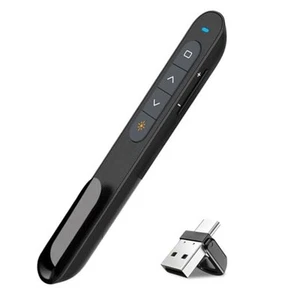 USB/Typ-C 2 in 1 Präsentationsclicker für schwarz mit USB/Typ-C Presenter - Bild 1 von 8
