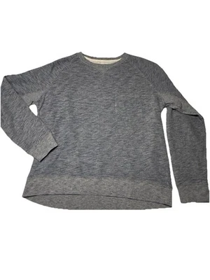 Sudadera para mujer Colosseum Athletics cuello redondo azul jaspeado pulóver grande Foto 1 de 4