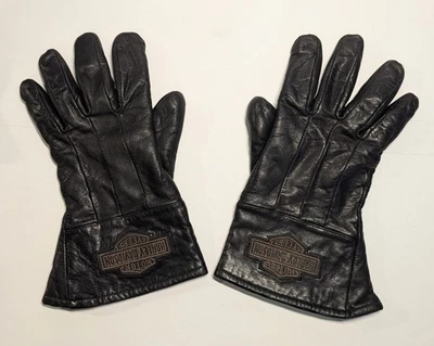 Guantes de cuero Harley Davidson medianos para hombre Foto 1 de 4