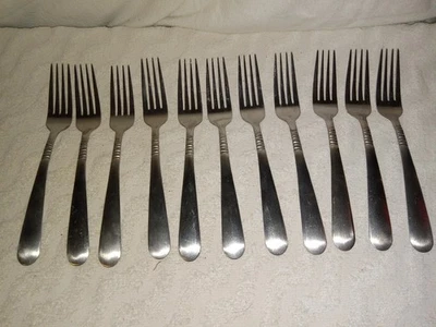 (11) Pfaltzgraff "Cheyenne Satin" Dinner Forks 7.75" Stainless 18/0 - Image 1 of 4