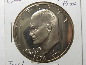 1976-S Uncirculated Clad Proof Cameo Eisenhower $1 Dollar Type 1 - #10819-22 - Picture 1 of 2