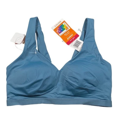 Warners Cloud 9 Blue Medium Super Soft Wireless Lift Comfort Bra RN1041A - Image 1 of 4