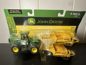 Ertl 1/64 John Deere 9520 4wd Tractor w/ 1812C Carryall Scrapers 1st Production - Picture 1 of 6