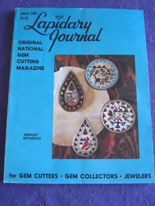 LAPIDARY JOURNAL - JEWELRY INTARSIAS - July 1981 v 34 # 4 - Picture 1 of 1