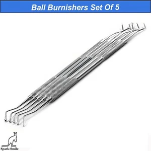Set of 5 Dental Restorative Composite Filling Ball Burnisher Plugger Condenser - Bild 1 von 5