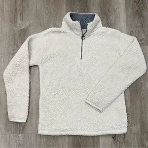 Fuzzy Fleece-like Warm Pull-Over Jacket - 3/4 Zip - Softest Sherpa - Small - Picture 1 of 4
