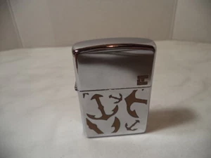 ZIPPO LIGHTER   TED LAPIDUS GOLD ANCHORS RARISSIMO NUOVO NEW AGE 1995 - Picture 1 of 6