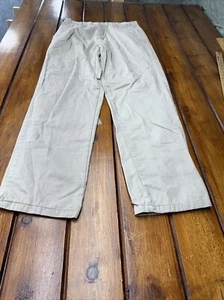 Moose Creek Legendary Clothing Flannel Plaid Lined Pants Men 34/33 Beige Cotton - Picture 1 of 17