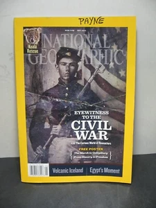National Geographic Magazine May 2012 Eyewitness To The Civil War w Poster VG+ - Picture 1 of 3