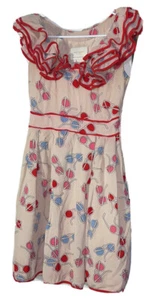 Kate Spade Avery Pass the Shades Sonnenbrille Kleid Gr. 0 rosa rot Seide MÄNGEL - Bild 1 von 12