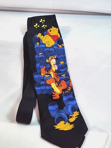 Vintage Men's Disney's Winnie the Pooh & Tigger Honey Pot Neck Tie - Picture 1 of 6