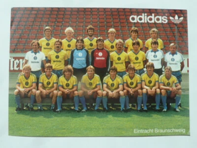 Eintracht Braunschweig, Adidas Mannschaftskarte 1983 - Bild 1 von 2