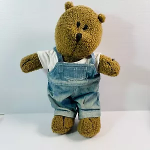 Just Jeans Teddy Bear wearing Overalls Vintage with Tags - Picture 1 of 8