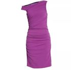 Mark And James Badgley Mischka Size 6 Dress Purple Ruched Body Con Nwt