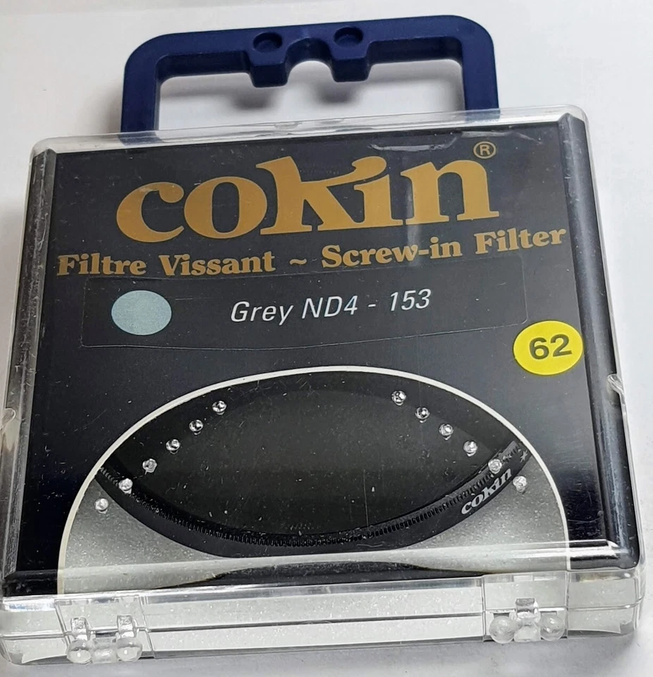 Cokin 62mm ND4 ND 4 Lens filter 62 mm Neutral Density ND4X ND 4X France ND4-153 - Image 1 of 4